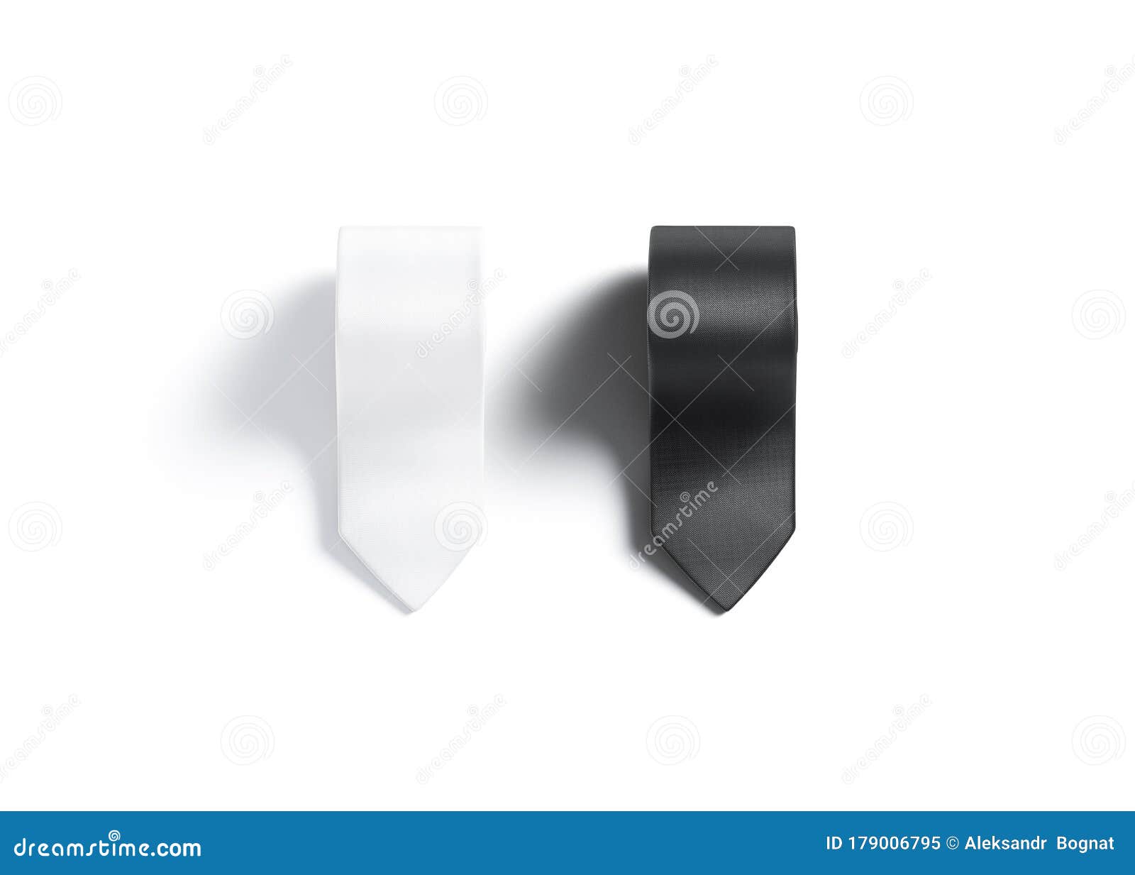 Blank Black And White Rolled Neck Tie Mockup Set Isolated Stock Illustration Illustration Of Male Ceremony 179006795