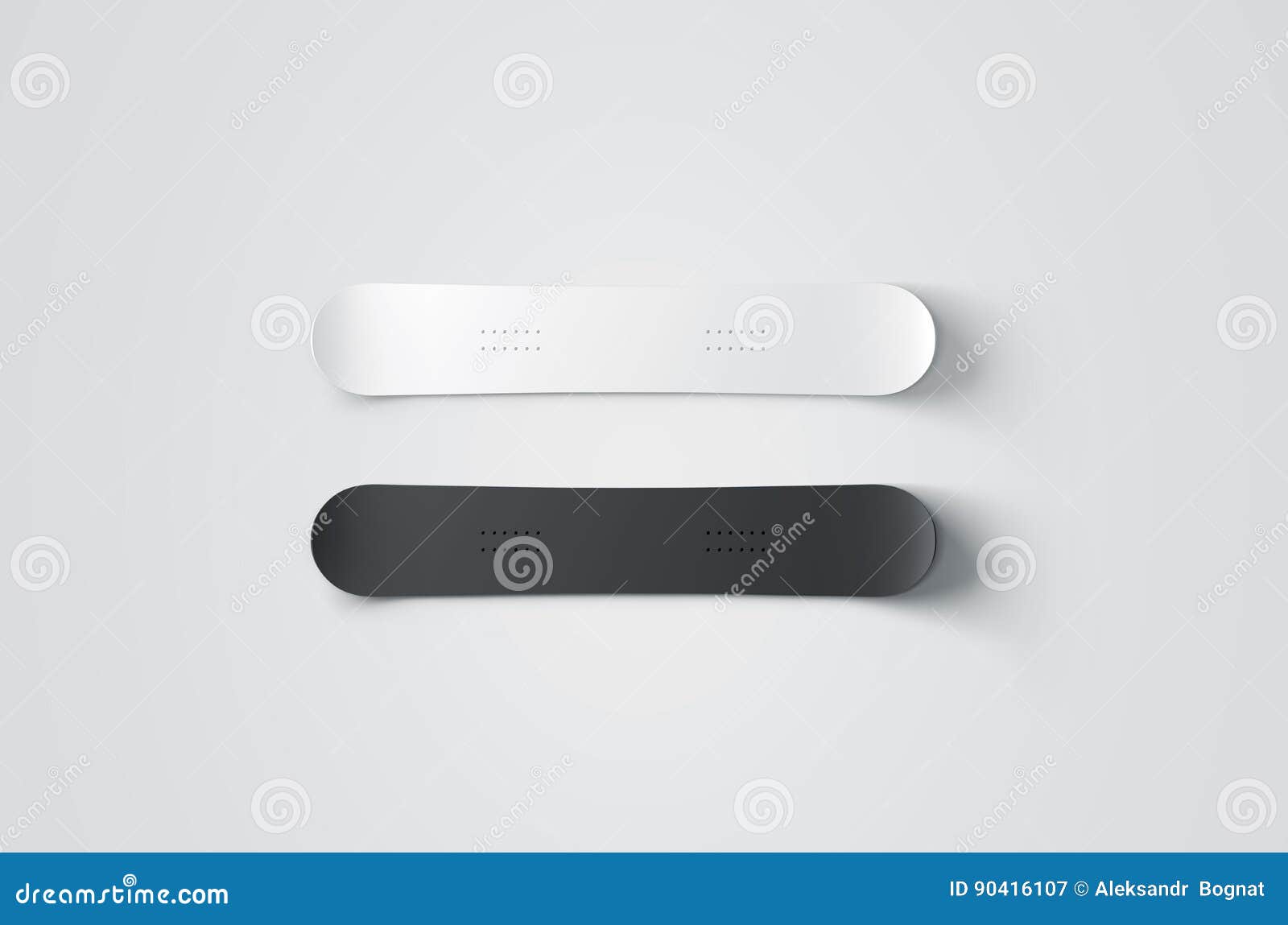 Download Blank Black And White Snowboard Design Mockup Isolated ...