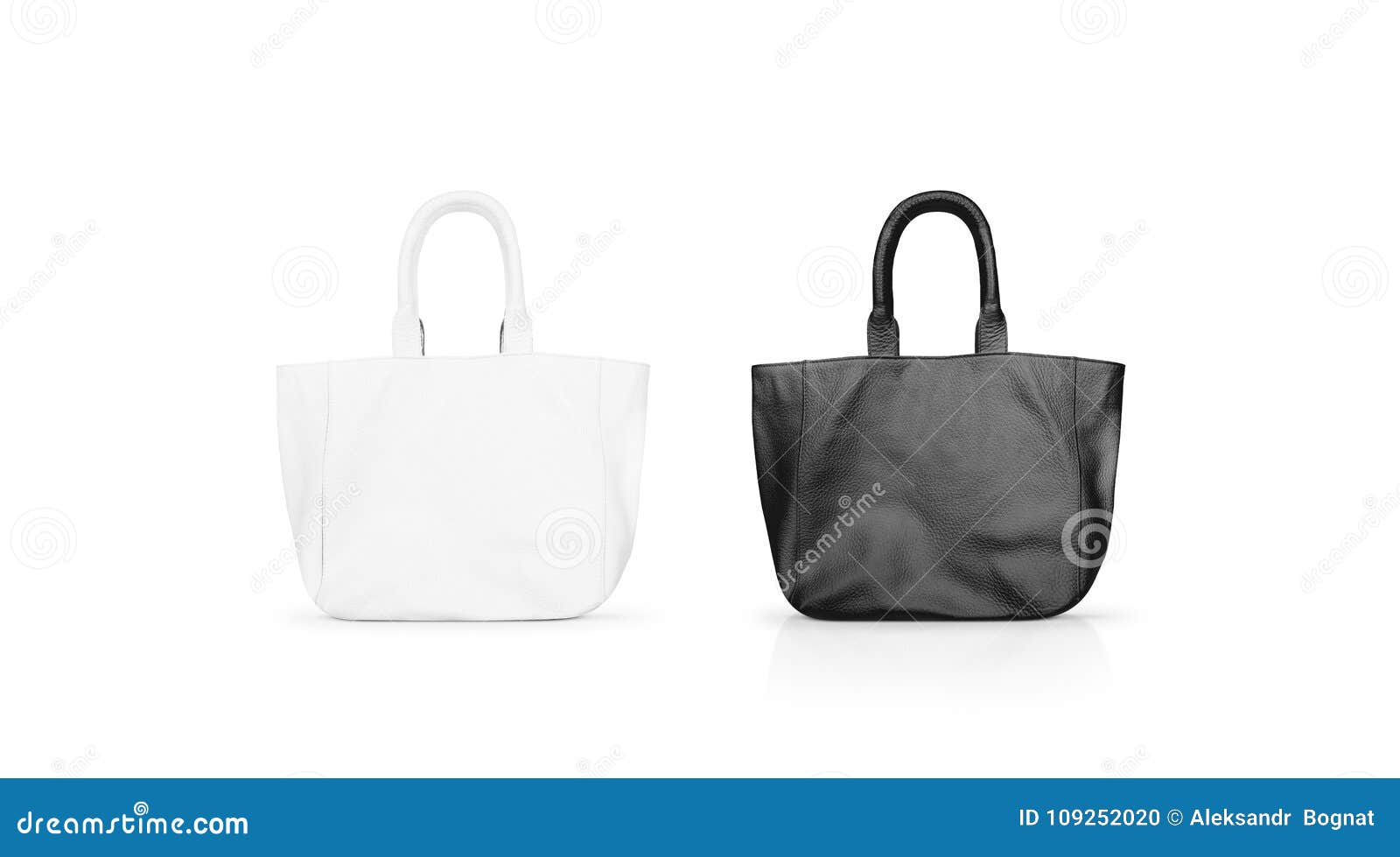 Download Blank Black And White Women S Leather Bag Mock Up Isolated Stock Photo Image Of Elegant Accessory 109252020