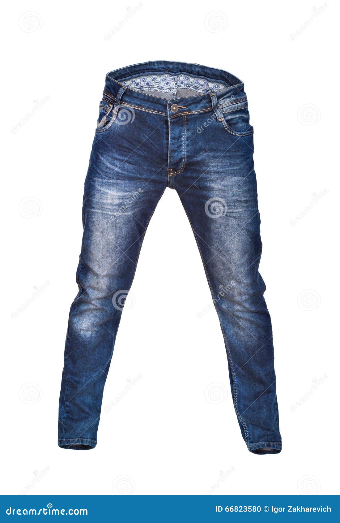 Blank blue men s jeans on stock photo. Image of fashionable - 66823580