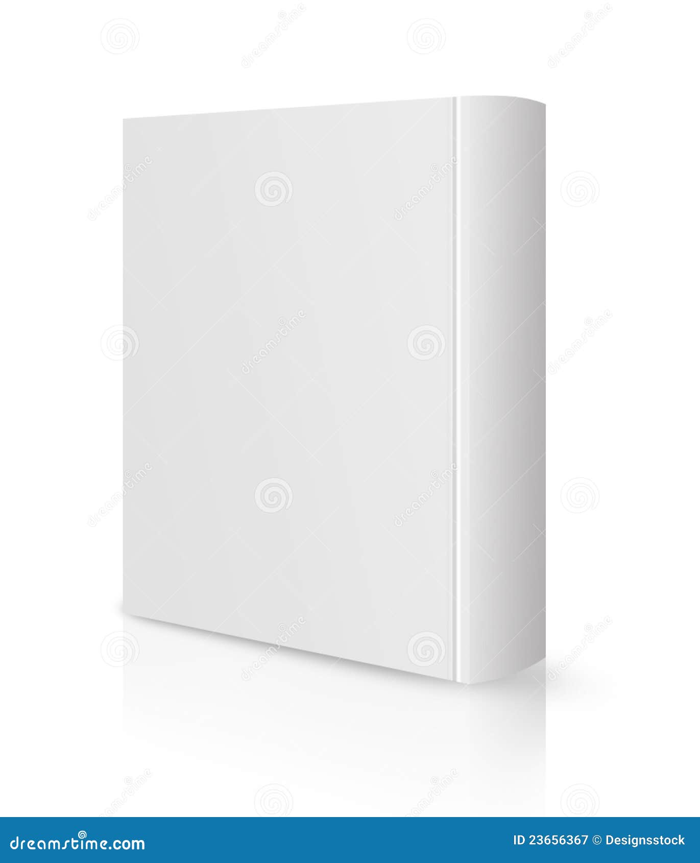 Blank book cover white stock illustration. Illustration of copy 23656367