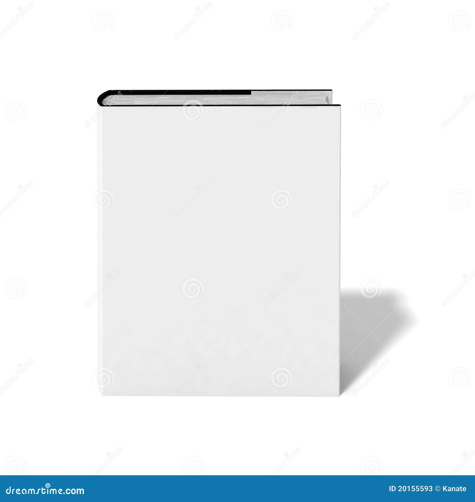 blank book with white cover