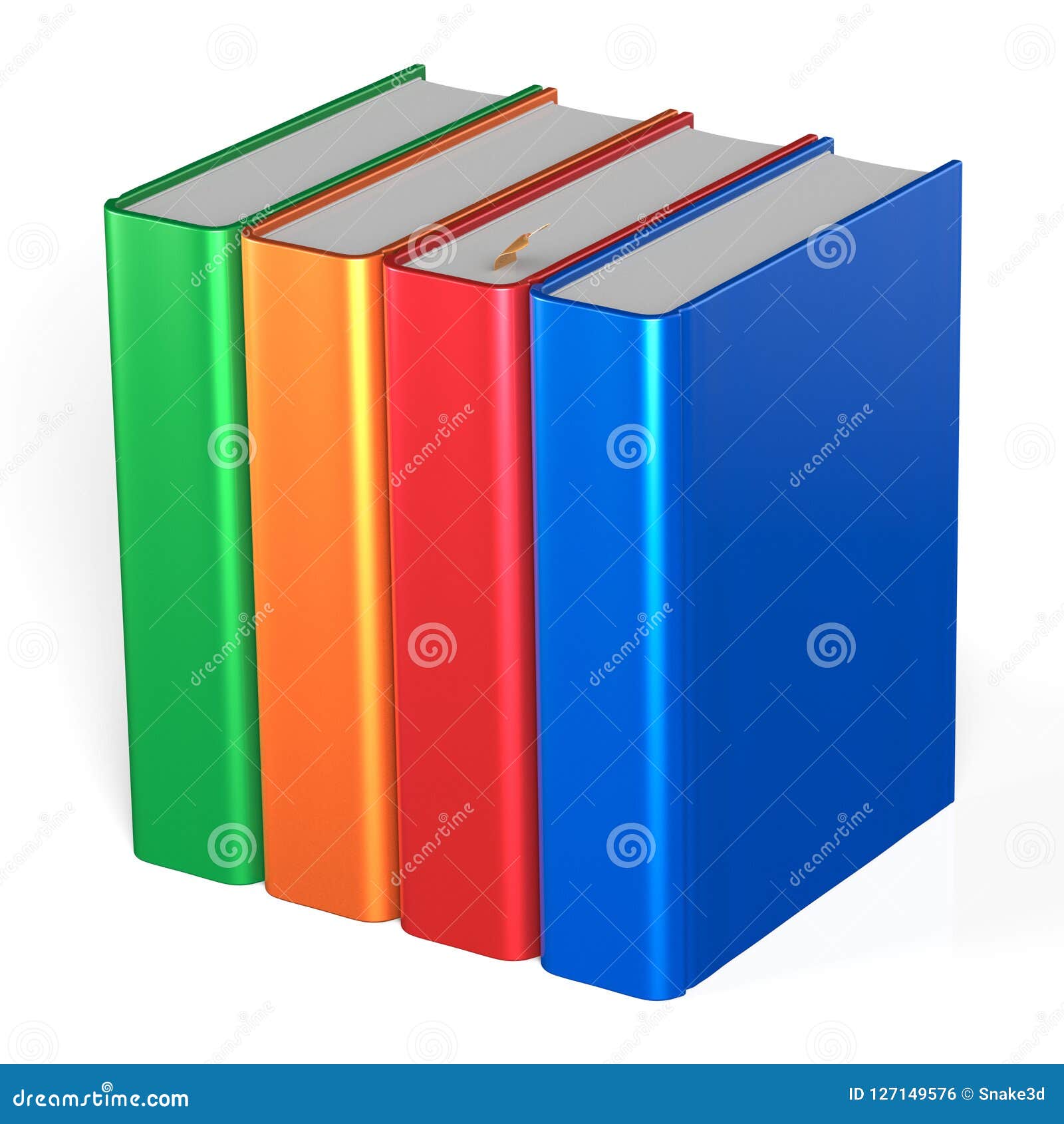 Blank Books Four Textbooks Bookshelf Educational Icon Stock ...
