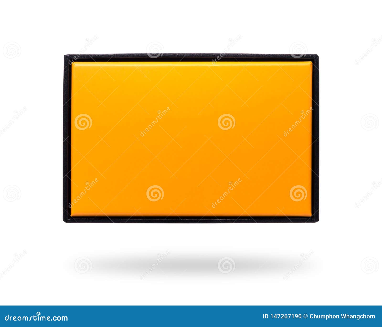 Blank Box Isolated on White Background. Two Layers of Product Package ...