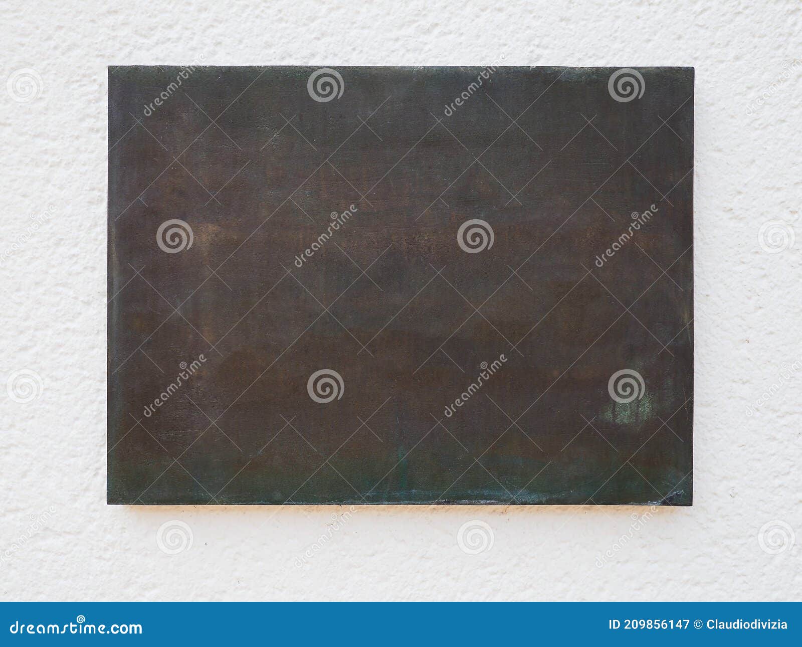 Blank bronze plaque stock image. Image of metal, plaque 209856147