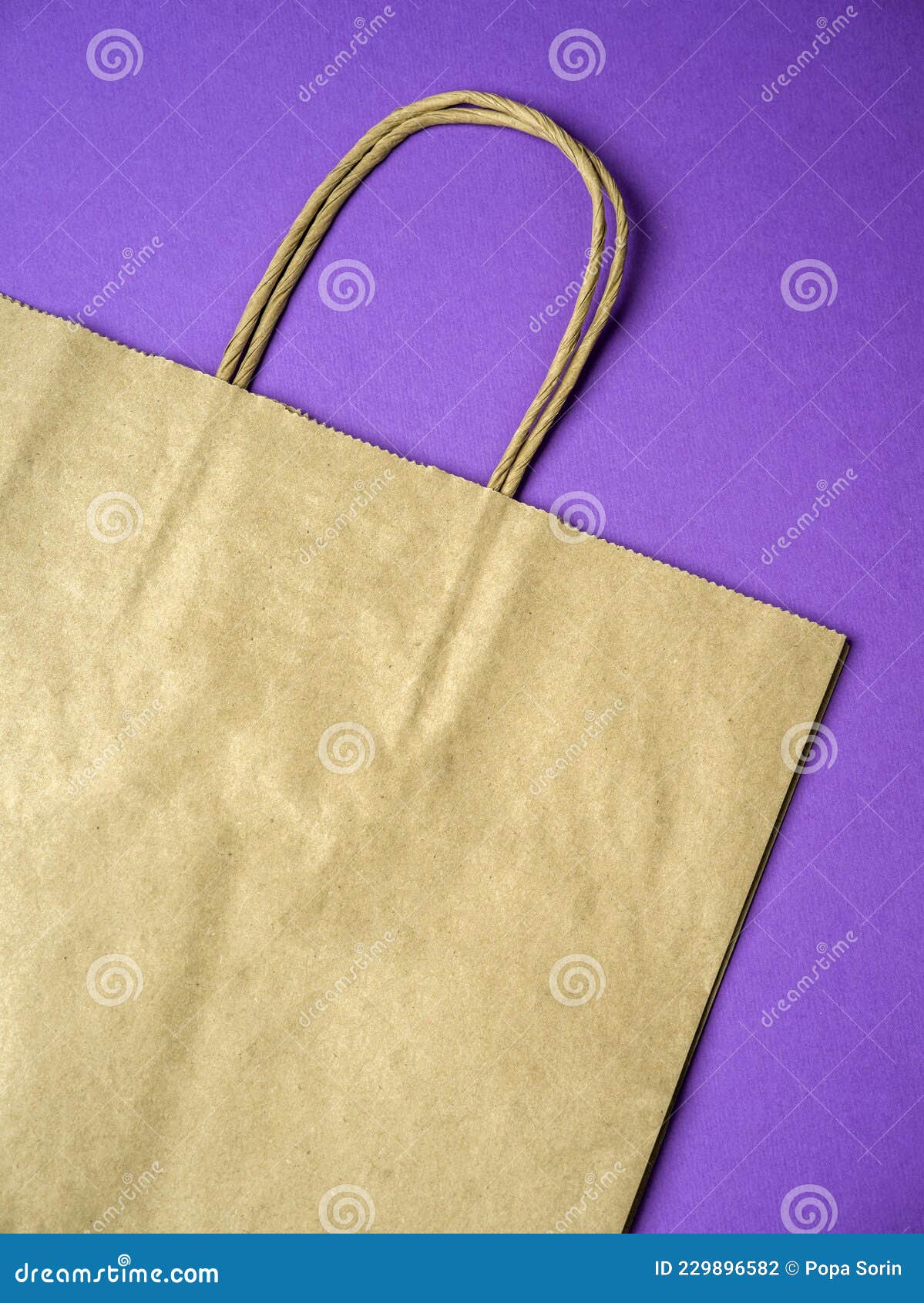 A blank brown bag stock photo. Image of paper, recycle 229896582