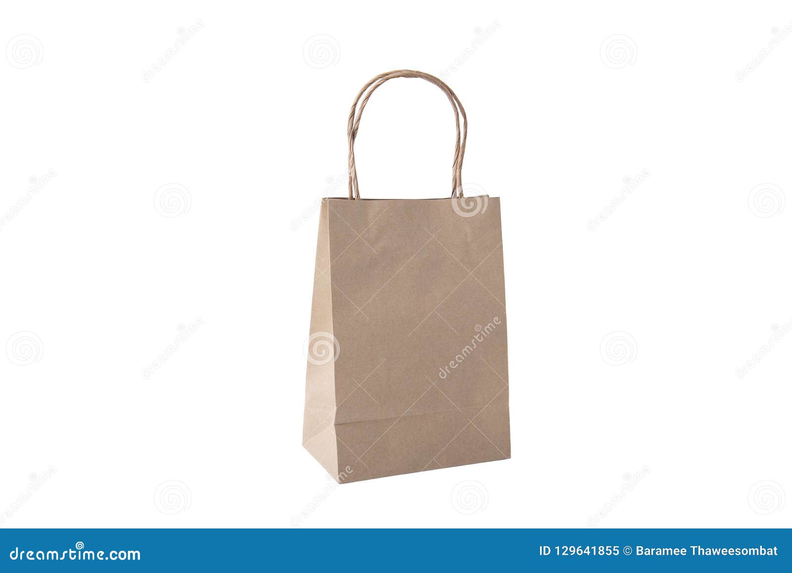 Download Blank Brown Paper Bag For Mockup Template Advertising And ...