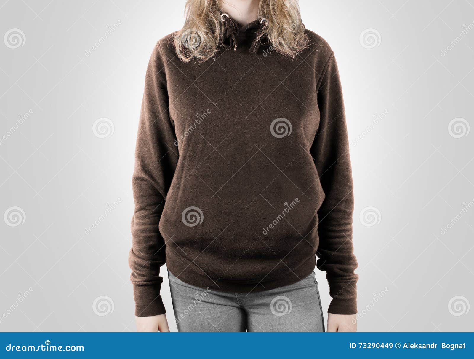 Download Blank Brown Sweatshirt Mock Up . Stock Image - Image of ...