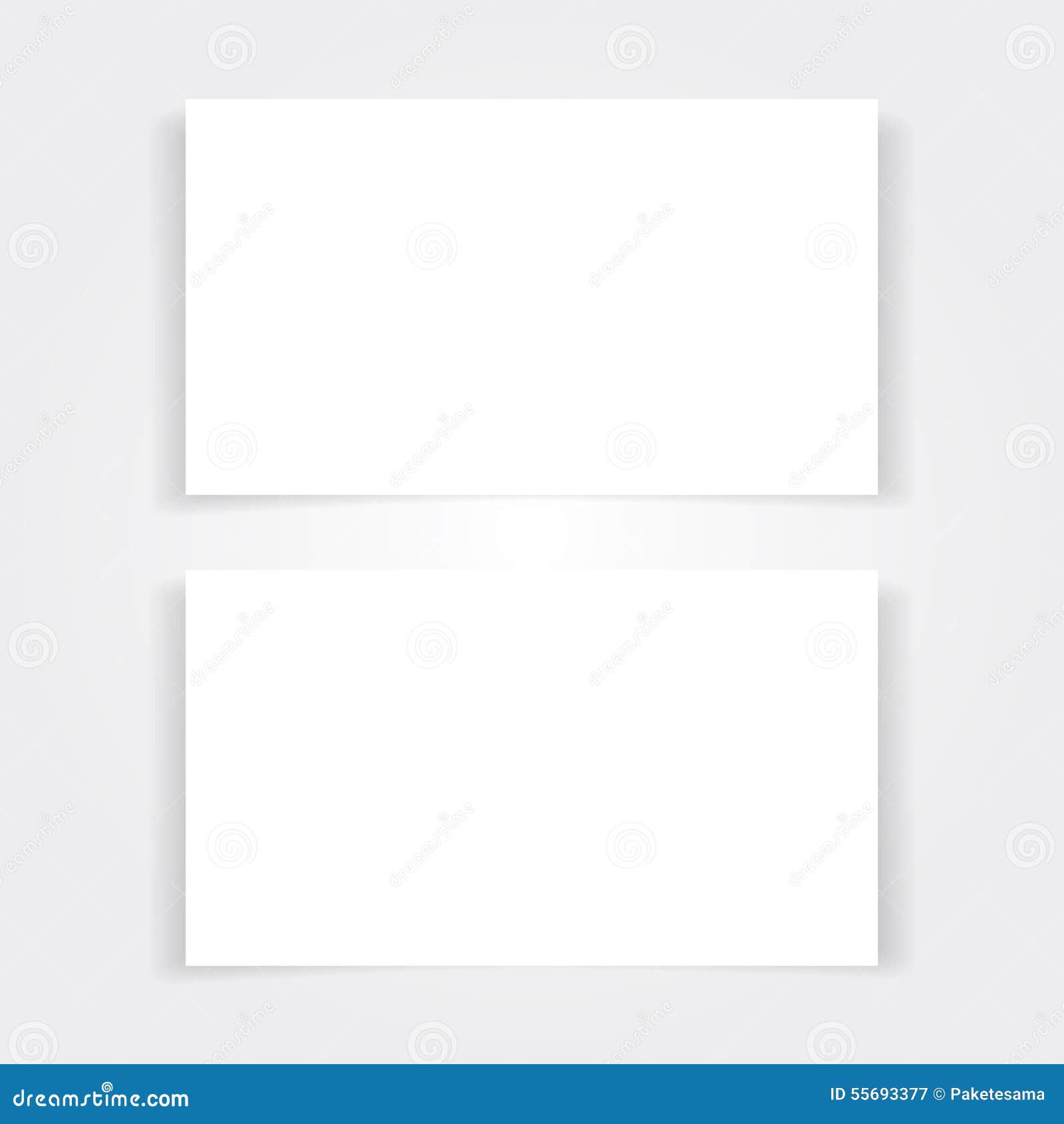 Blank Business Card Mock Up Set Stock Vector - Illustration of In Blank Business Card Template Download