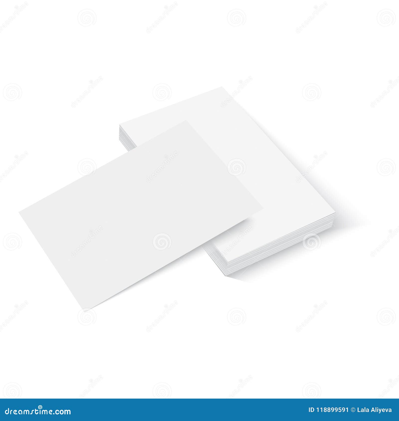 Blank of Business Card Template. Vector. Stock Vector - Illustration of ...