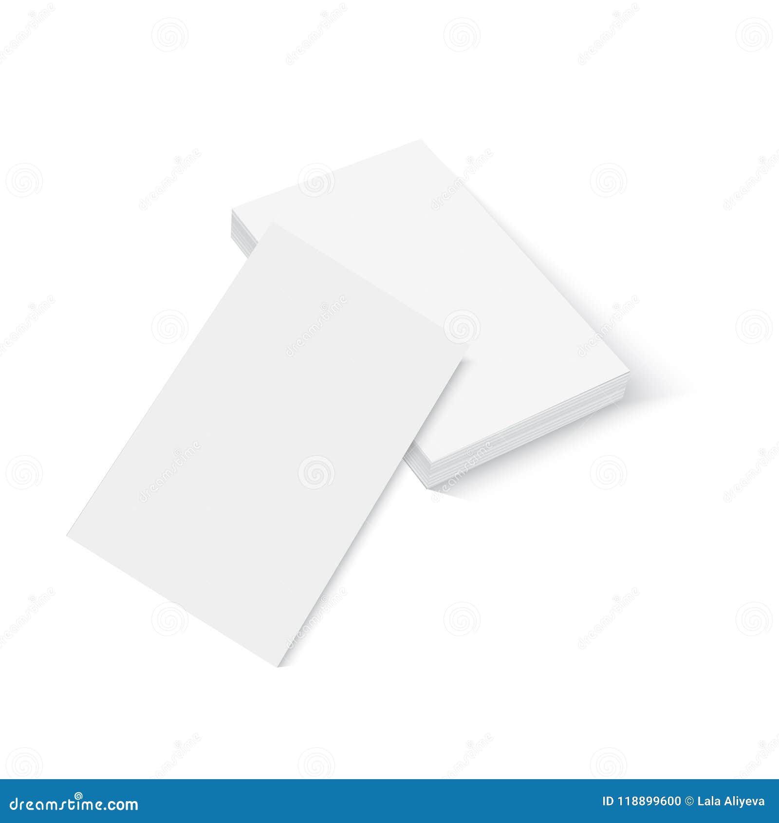 Blank of Business Card Template. Vector. Stock Vector - Illustration of ...