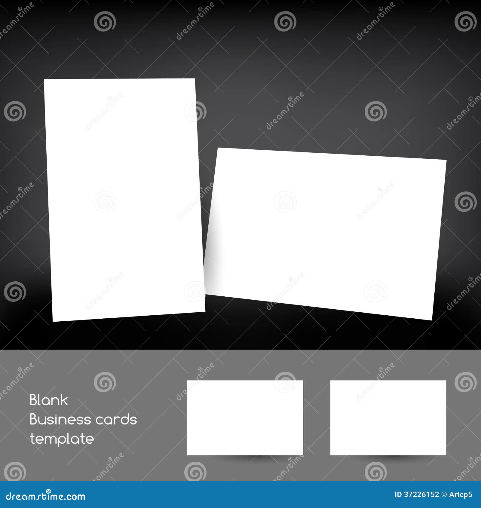 Blank Business Cards, Vectors