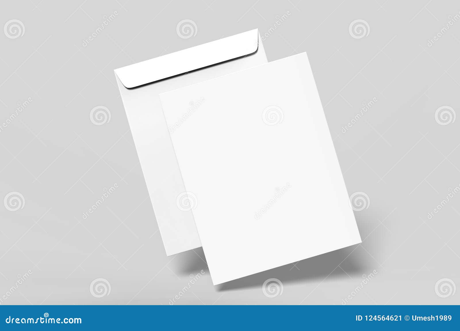 Maquette d'enveloppe C4 format de coupe a4 blanc Image Vectorielle Stock -  Alamy