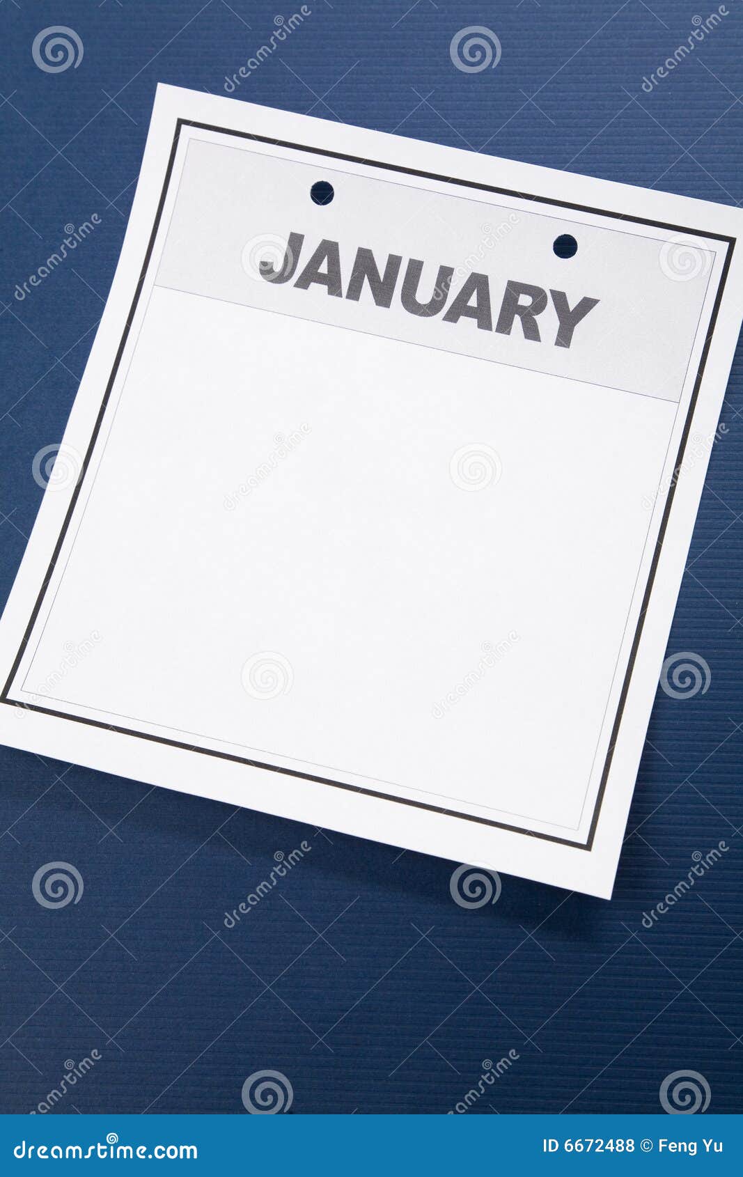 blank calendar stock photo image of date close january