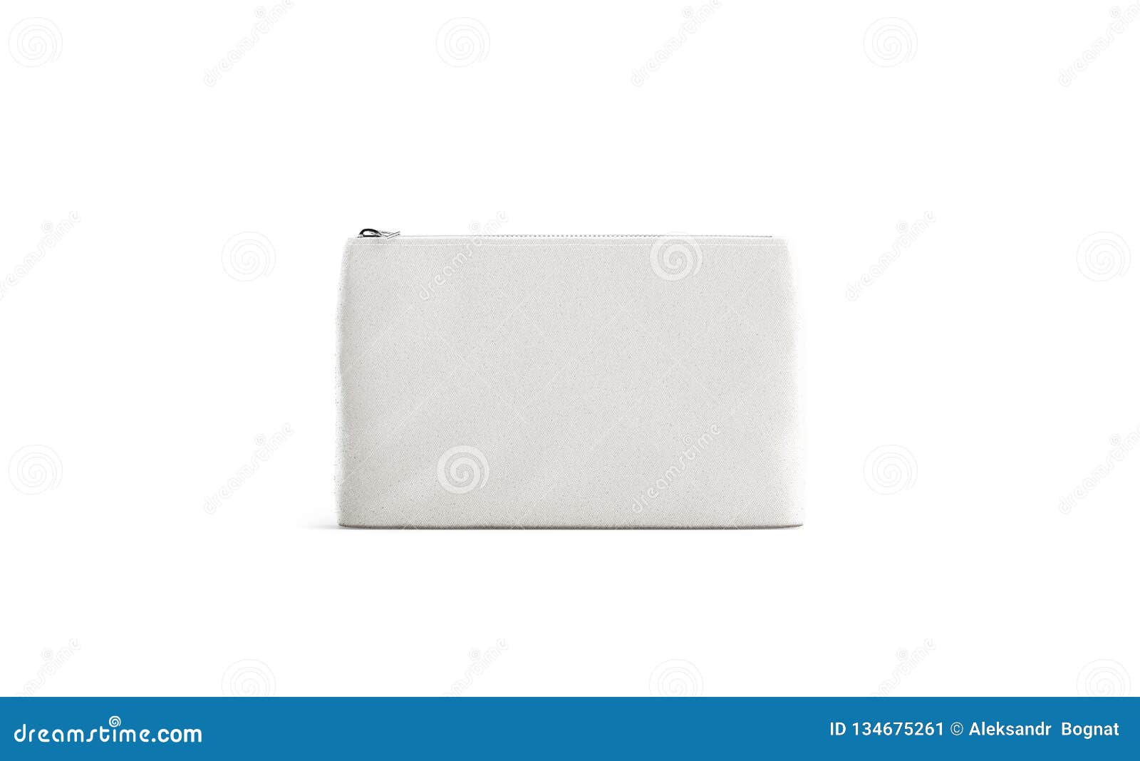 Download Blank Canvas Beautician With Zipper Mock Up Isolated Stock Illustration Illustration Of Handbag Flat 134675261