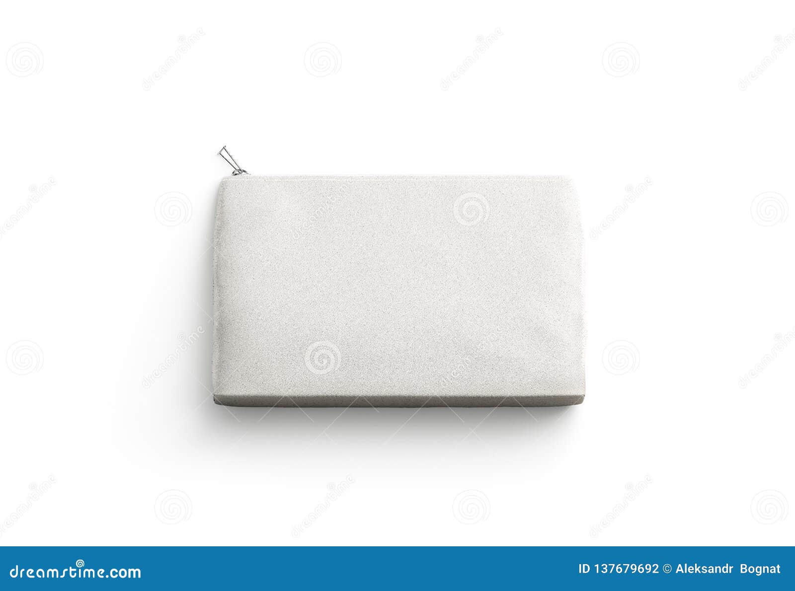 Download Blank Canvas Clutch For Cosmetic Mock Up Isolated Stock Photo Image Of Beauty Fabric 137679692