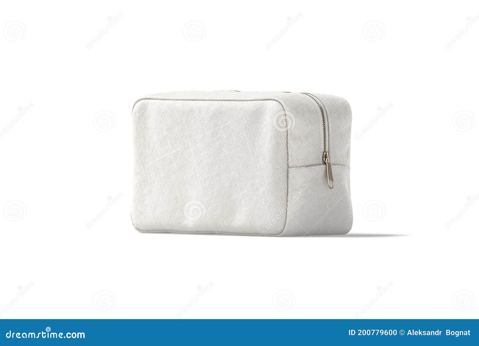 Download Blank Canvas Cosmetic Bag Mock Up, Half-turned View Stock ...