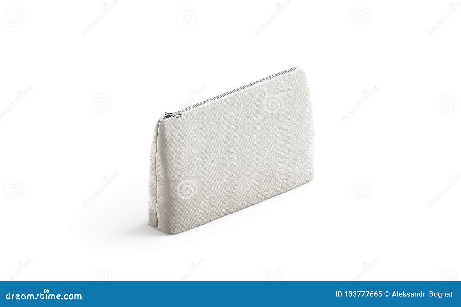 Download Blank Canvas Pouch For Cosmetics Mock Up, Isolated Stock ...