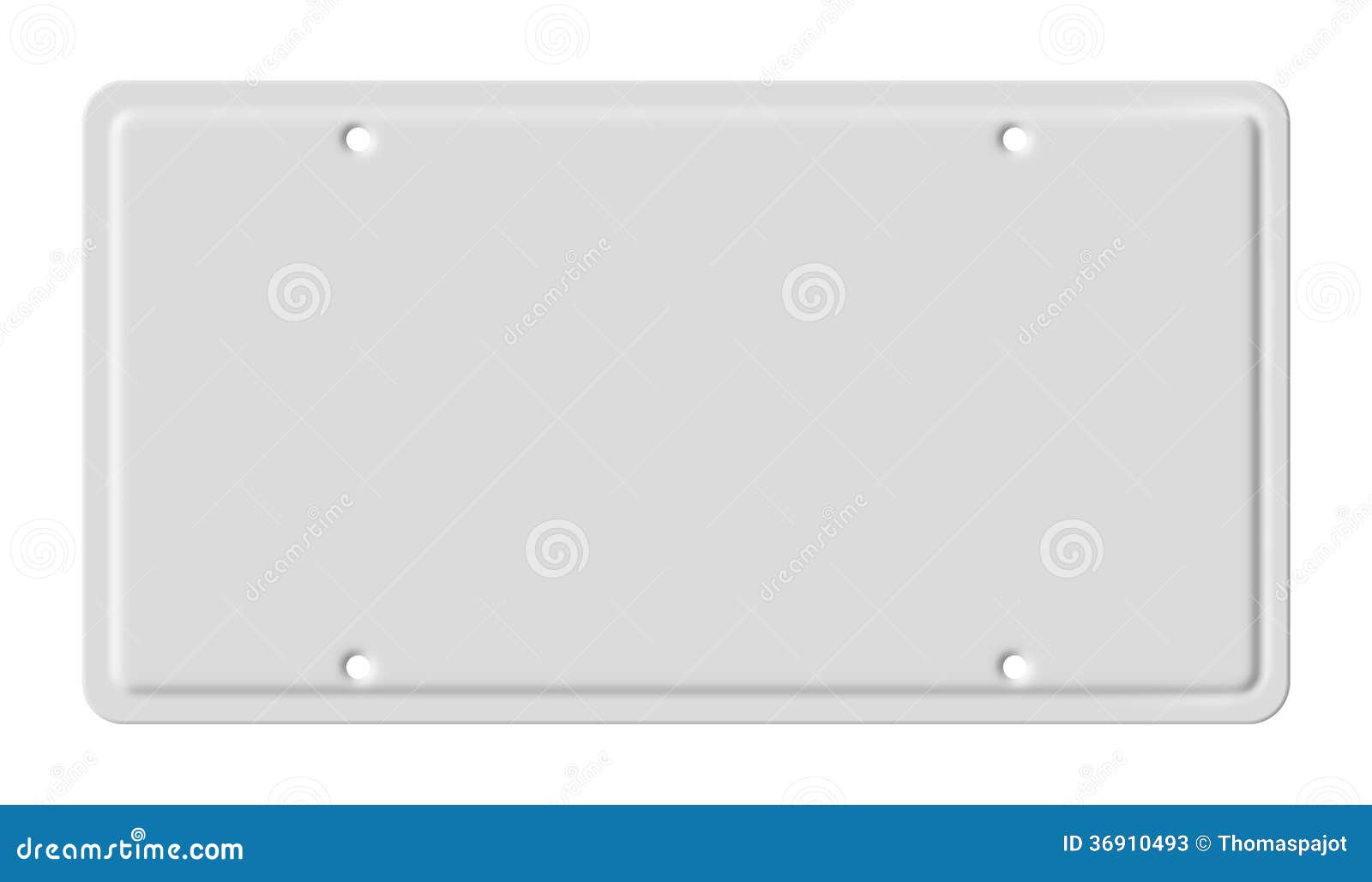Blank car plate stock illustration. Illustration of plate 36910493