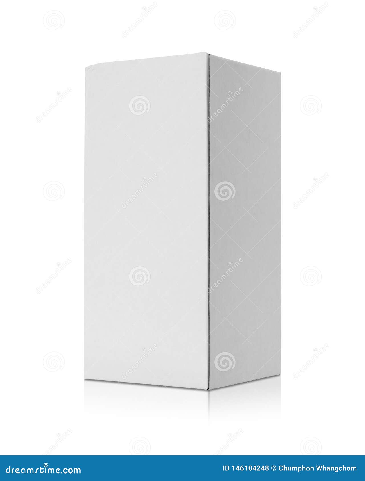 Blank Cardboard Box Isolated On White Background Template