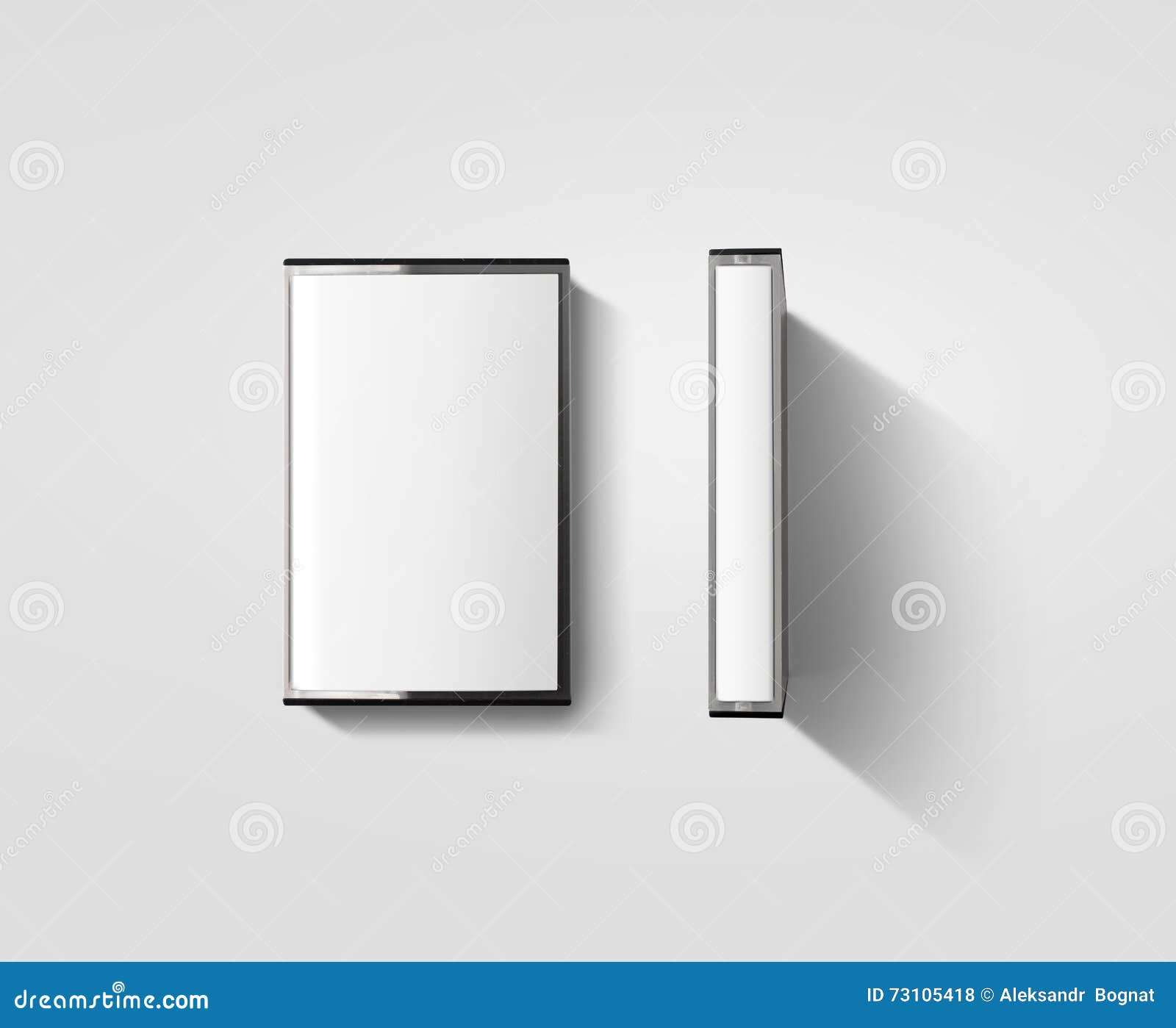 Download Blank Cassette Tape Box Design Mockup, , Profile Side View ...