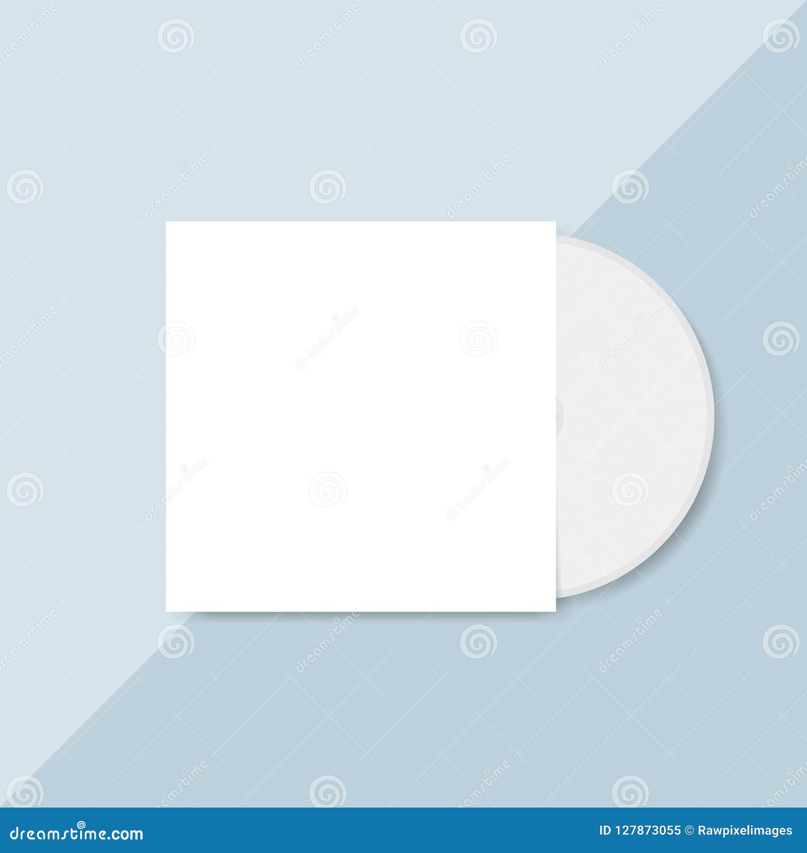 Blank CD Cover Design Mockup Vector Stock Illustration Illustration