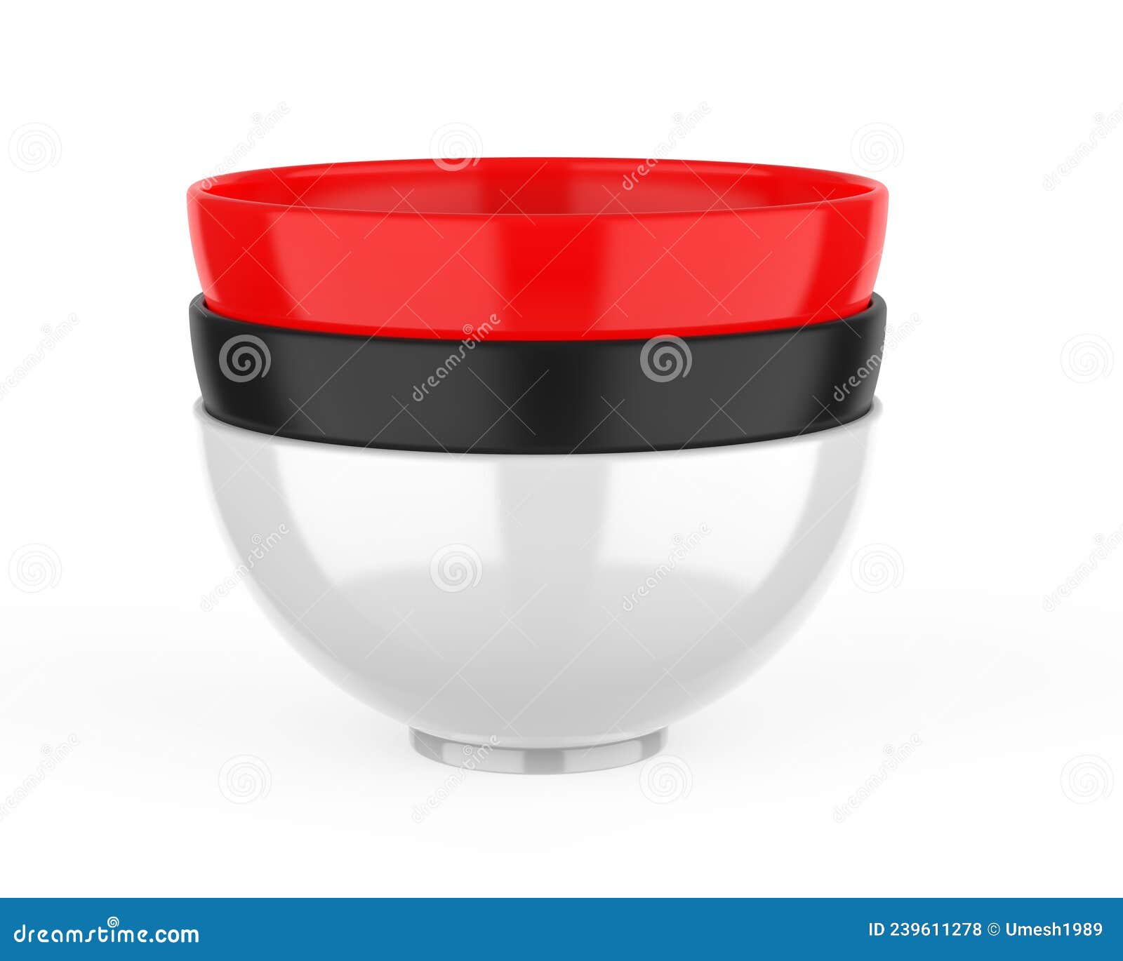 Blank Ceramic Bowl Template for Mockup. Stock Illustration Blank Ceramic Bowl Template for Mockup. Stock Illustration