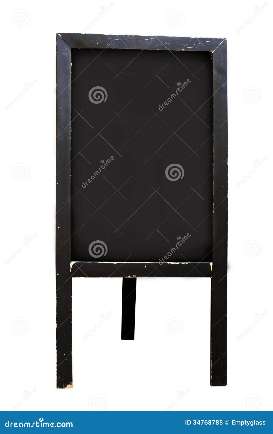 Blank Chalkboard Floor Stand Sign Stock Photo Image of chalkboard