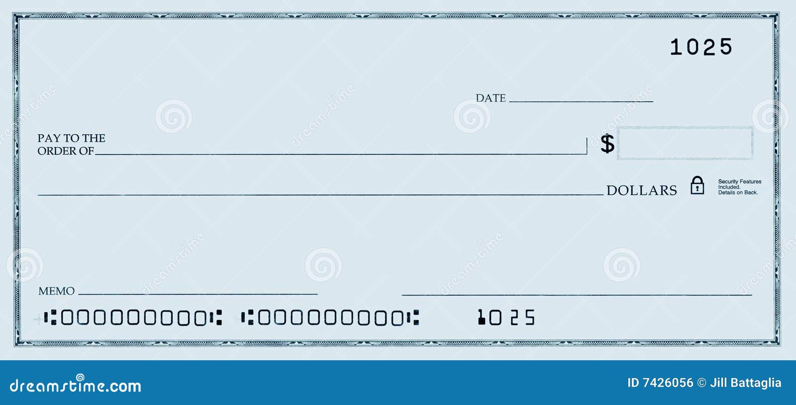 Blank Check with False Numbers Stock Photo - Image of financial Throughout Blank Pay Stub Template Word