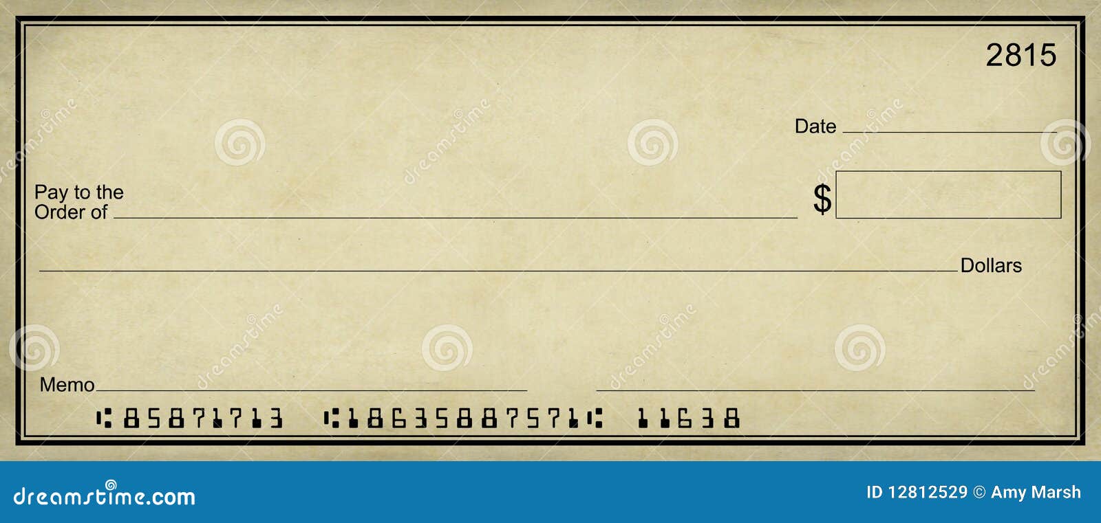 Blank Check Large Stock Illustrations – 20 Blank Check Large Stock Inside Blank Business Check Template Word