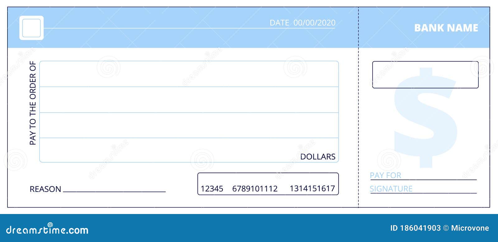 Blank Business Check Template from thumbs.dreamstime.com