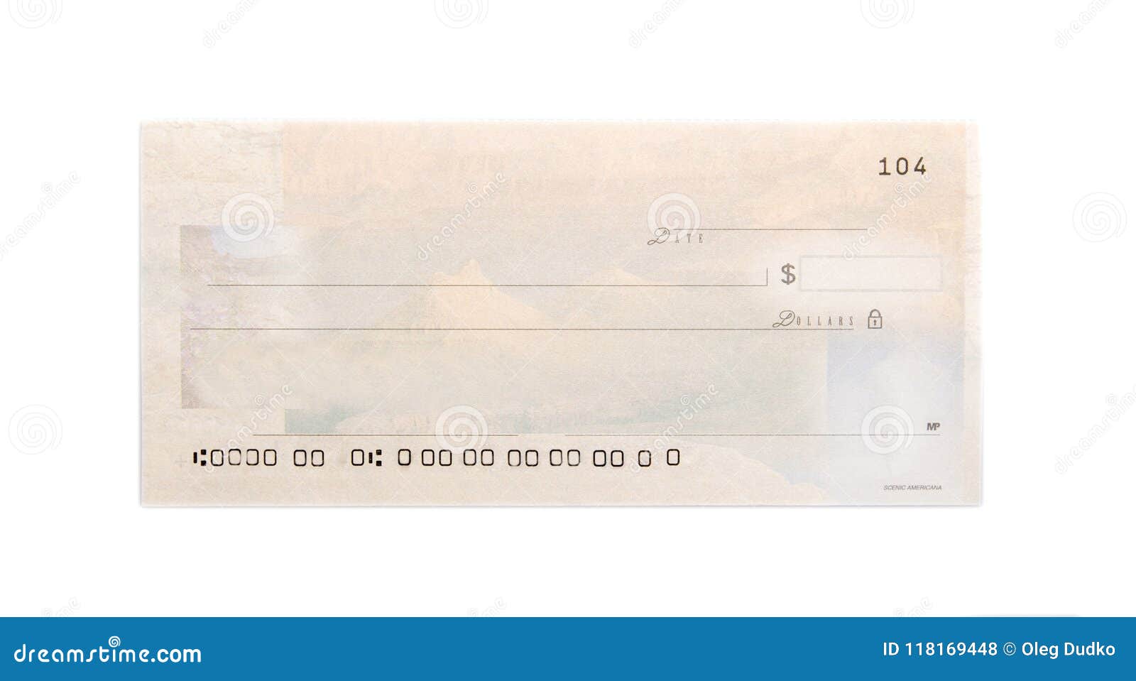 Blank Check Template stock photo. Image of horizontal - 21 Pertaining To Blank Business Check Template