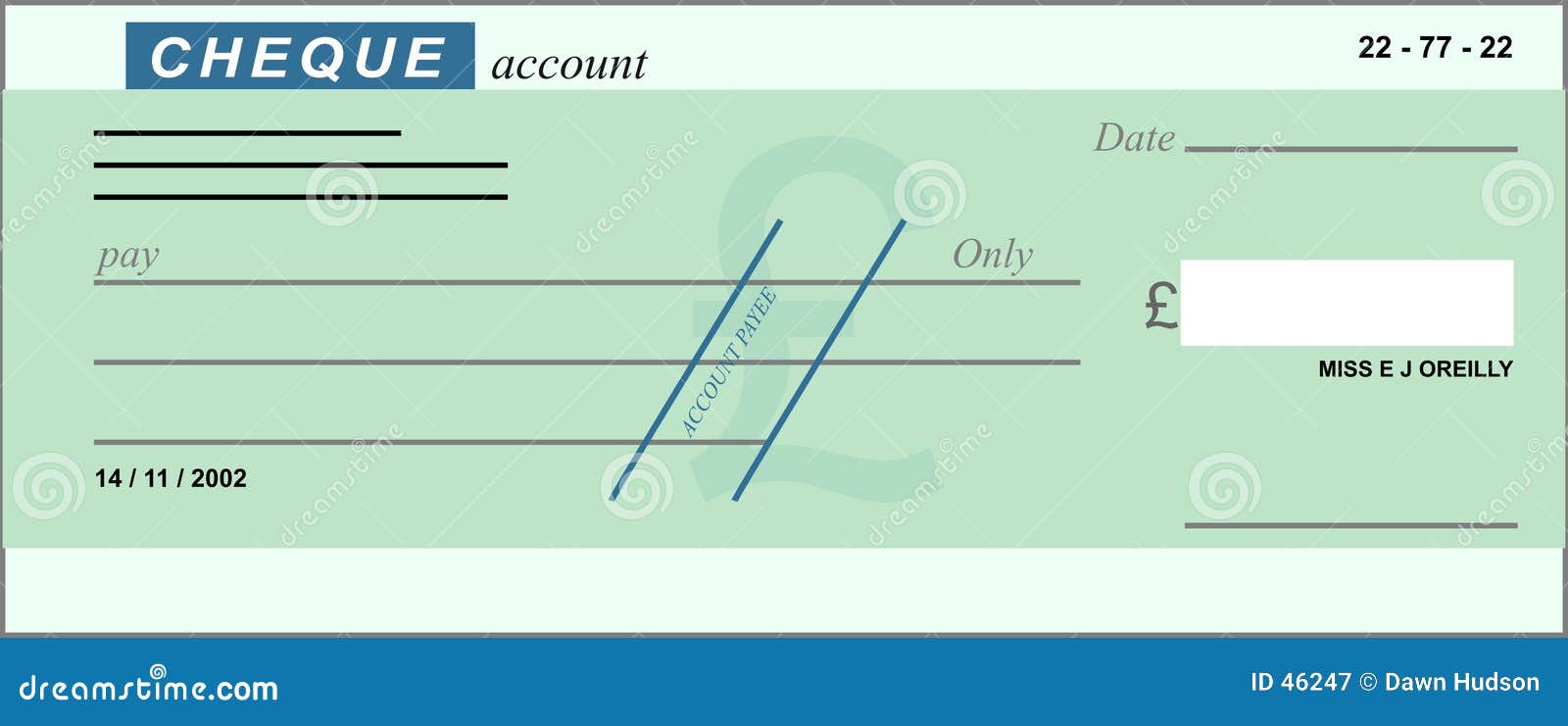Blank Cheque Stock Illustrations – 22,22 Blank Cheque Stock For Blank Cheque Template Uk