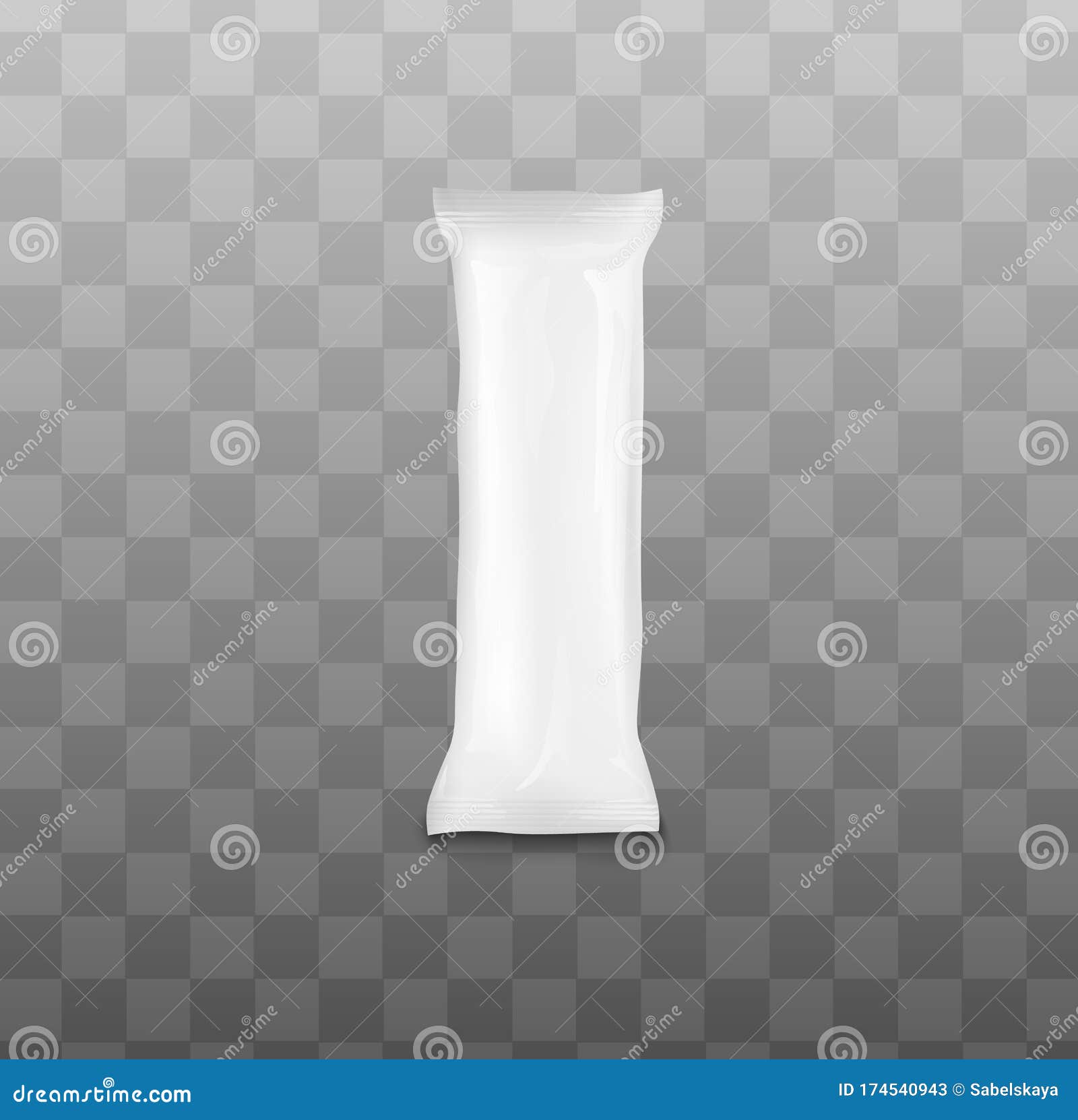 Download Blank Cholocate Or Protein Bar Mockup - Realistic White Shiny Foil Wrapper Bag Stock Vector ...