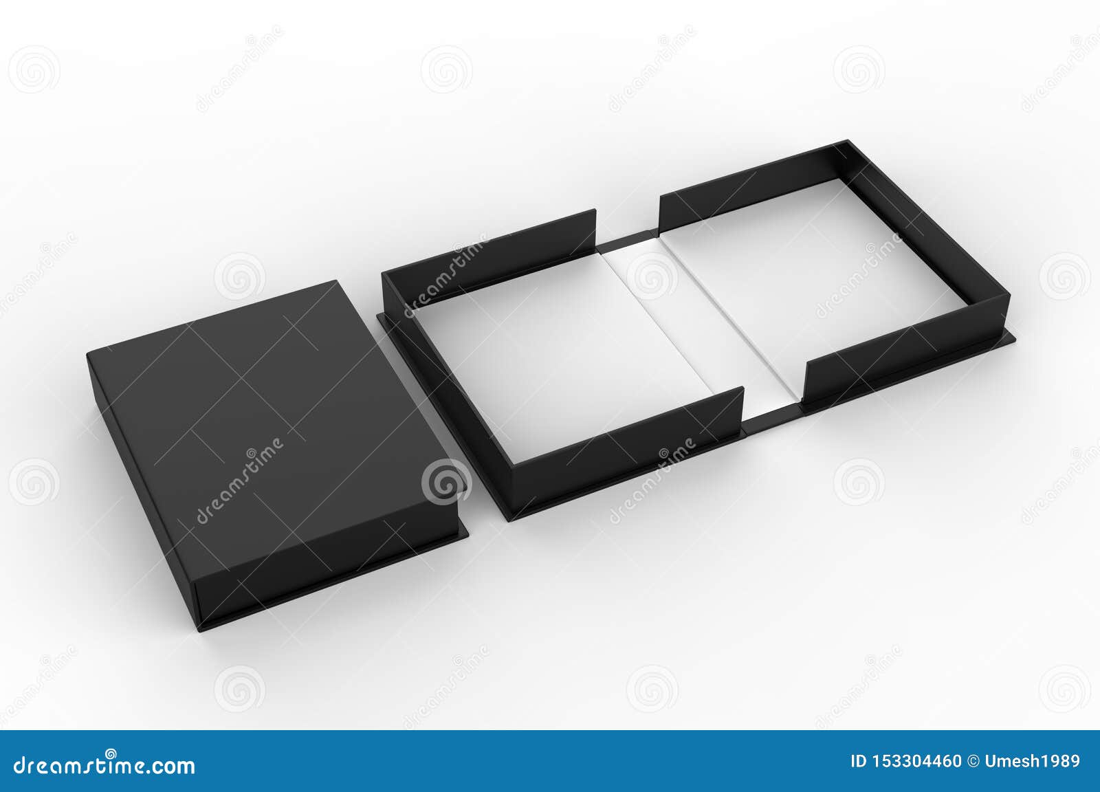 Download Blank Shell Box For Branding Mock Up. 3d Render Illustration. Stock Illustration - Illustration ...