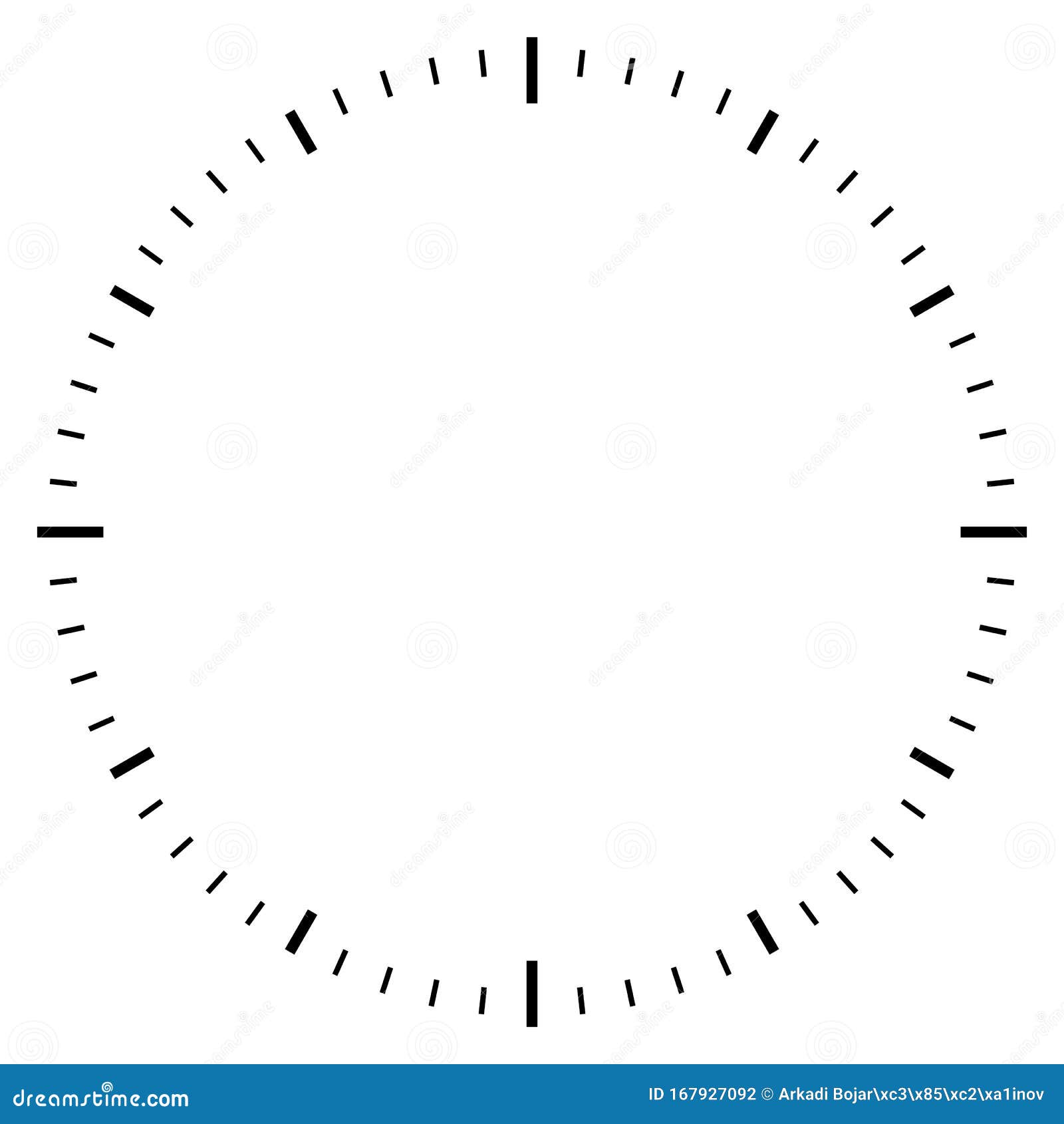 Printable Clock Face Dial