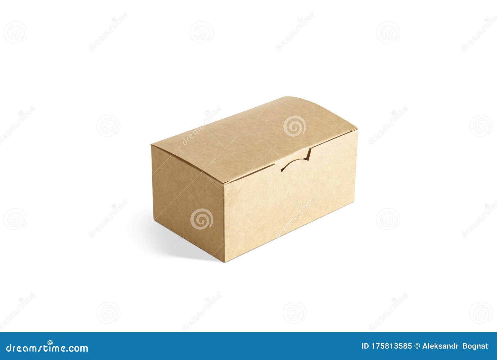 Download Blank Closed Craft Box Mockup Side View Stock Image Image Of Delicious Food 175813585