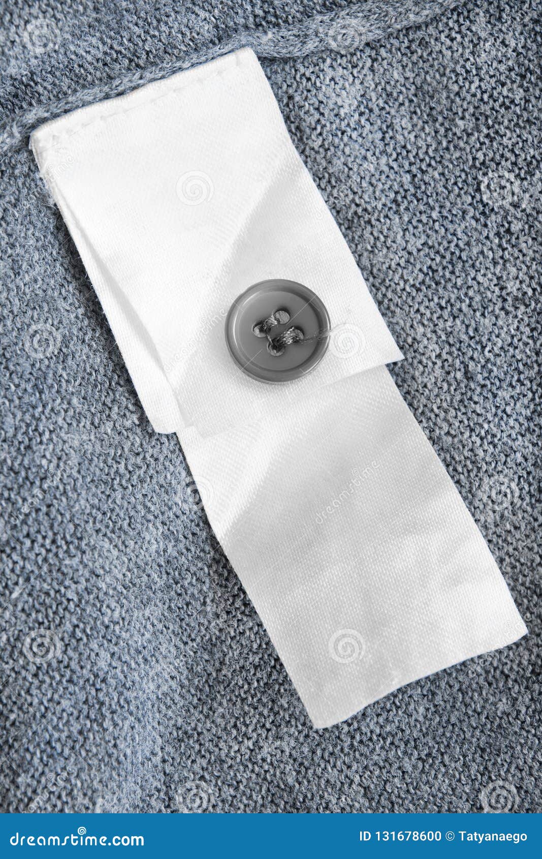 Blank clothes label stock photo. Image of industry, fabrics - 131678600