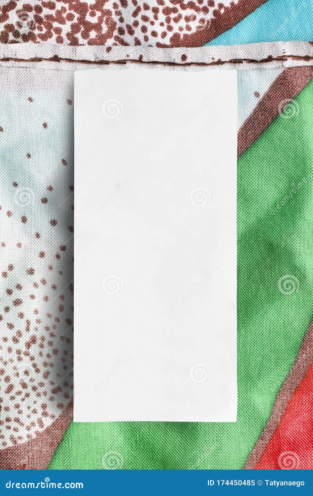 Blank clothes label stock image. Image of clothes, design - 174450485