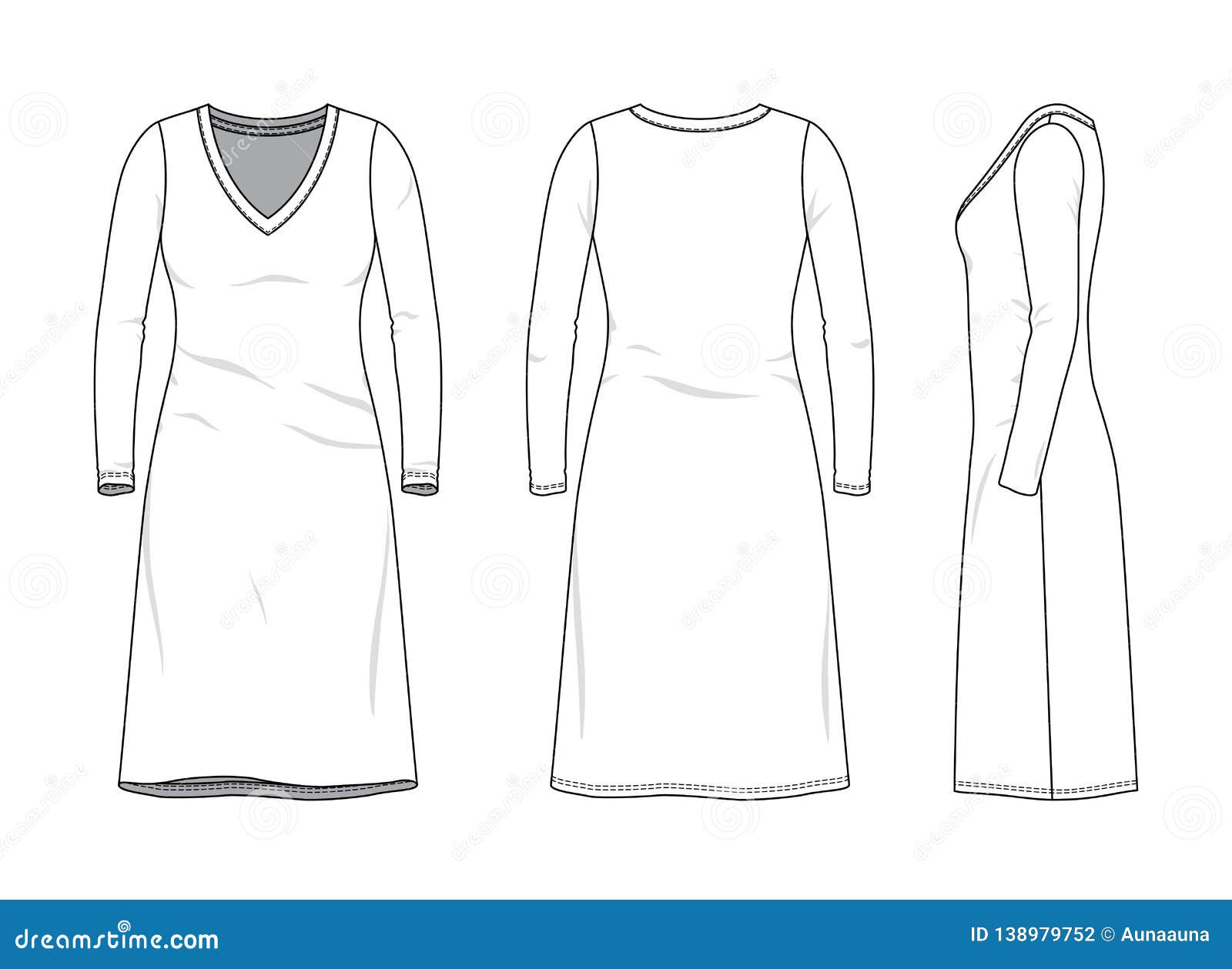 Blank Clothing Templates. Cartoon Vector | CartoonDealer.com #139121121