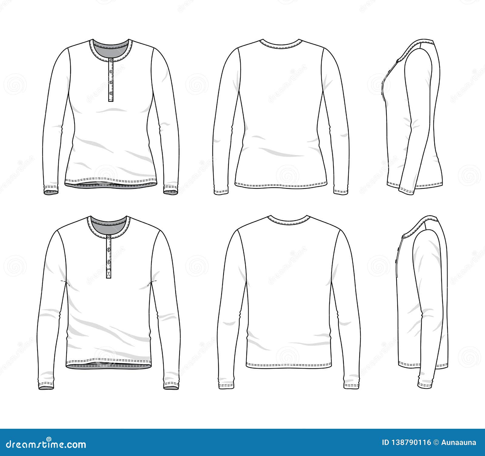 Blank Clothing Templates. Cartoon Vector | CartoonDealer.com #139121121