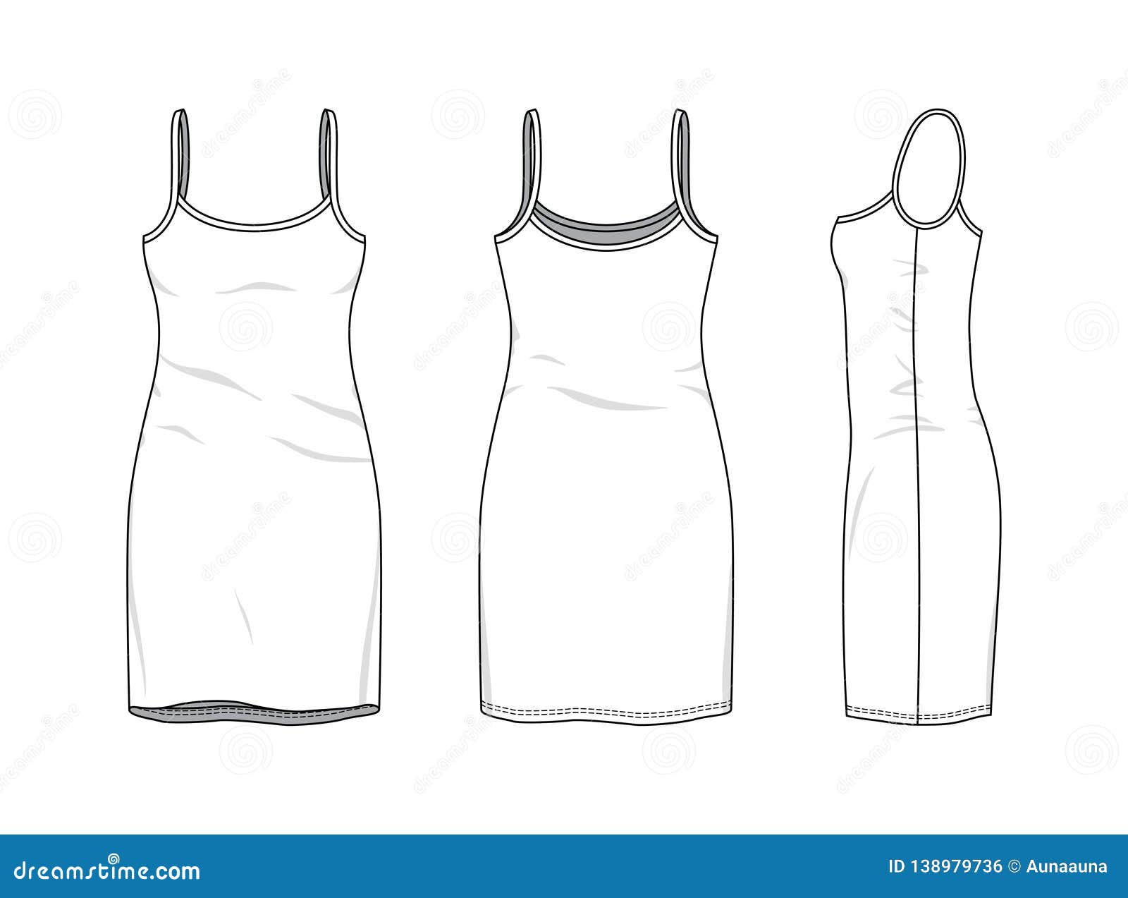 Blank Clothing Templates. Cartoon Vector | CartoonDealer.com #139121121