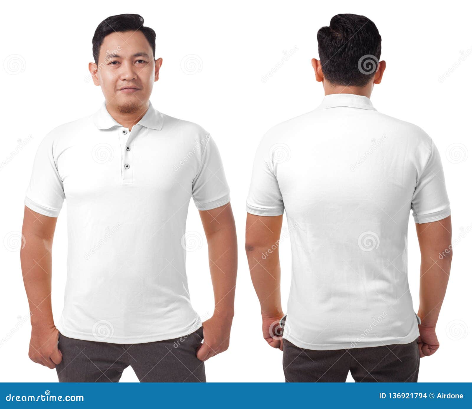 White Collared Shirt Design Template Stock Photo - Image of polo ...