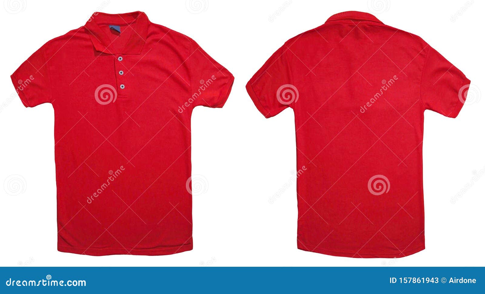 Download Red Collared Shirt Design Template Stock Image - Image of ...