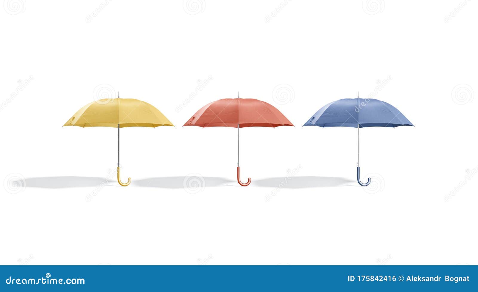 Download Blank Colored Opened Umbrella Mockup Stand, Front View ...