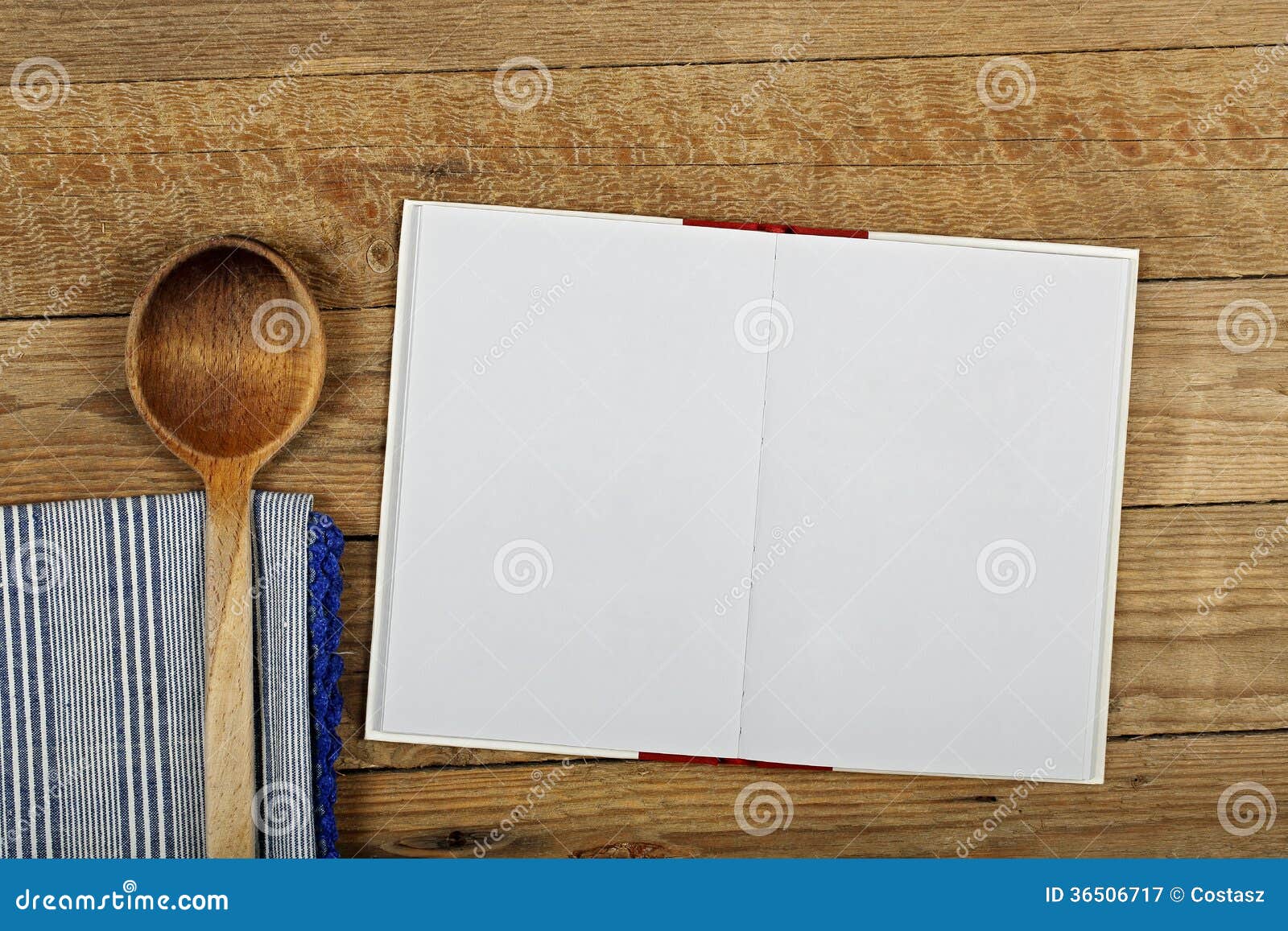 Cookbook,old Blank Recipe Book, Free Copy Space , Isolated Stock Photo,  Picture and Royalty Free Image. Image 24174385.