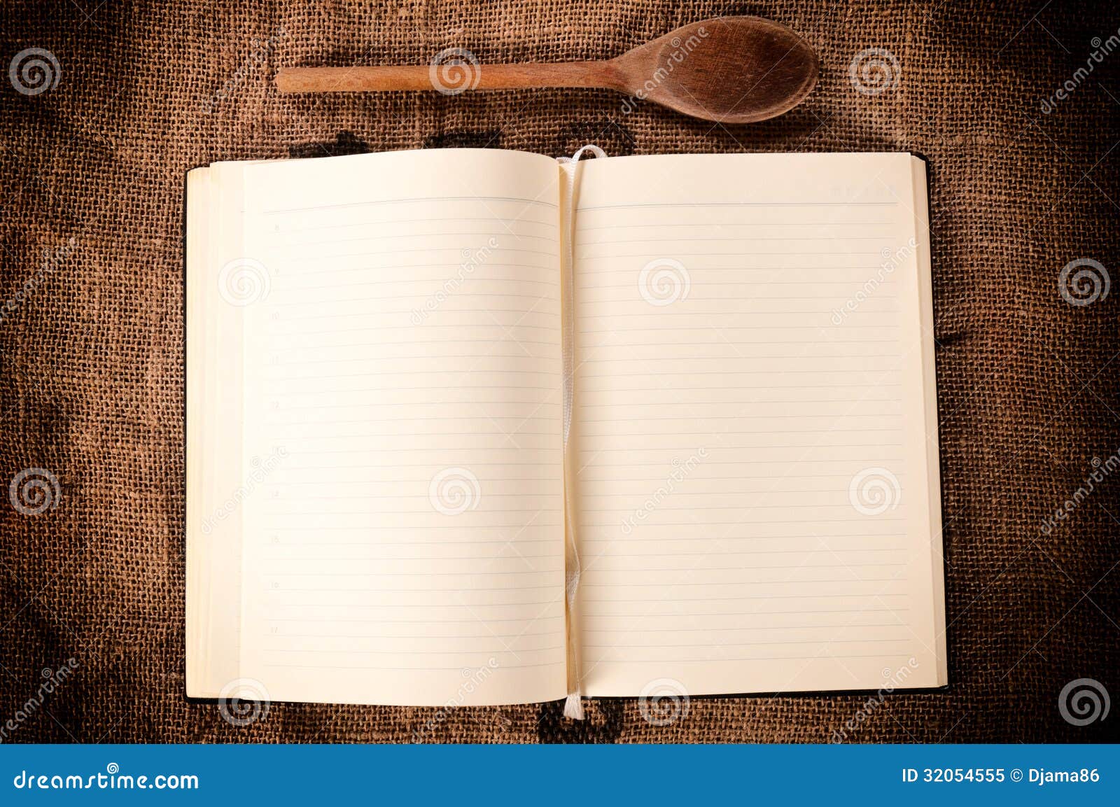 Blank cookbook stock image. Image of background, checkered 