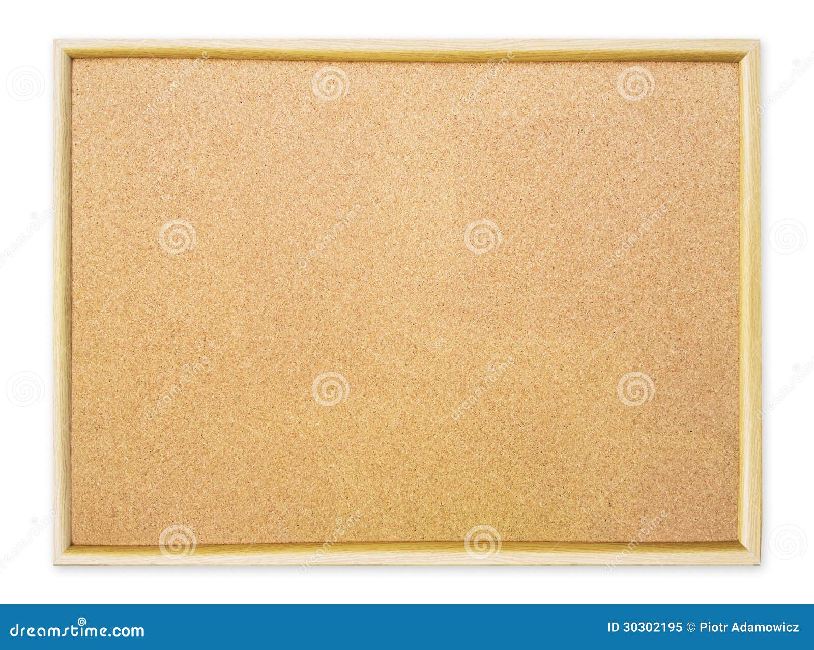 Cork Pin Board on White Background Stock Image Image of natural