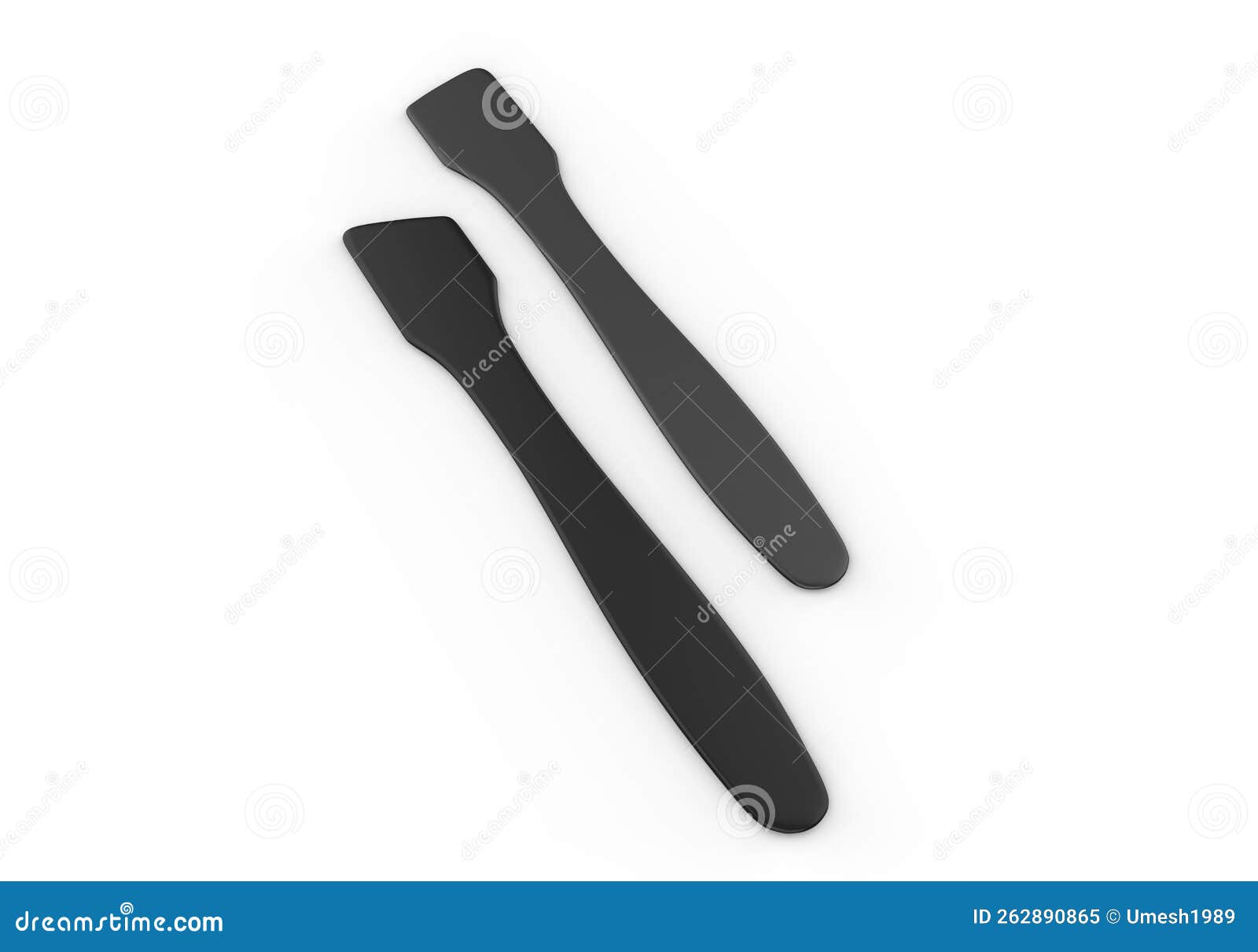 Blank Cosmetic Spatula Template for Mockup and Branding. Stock