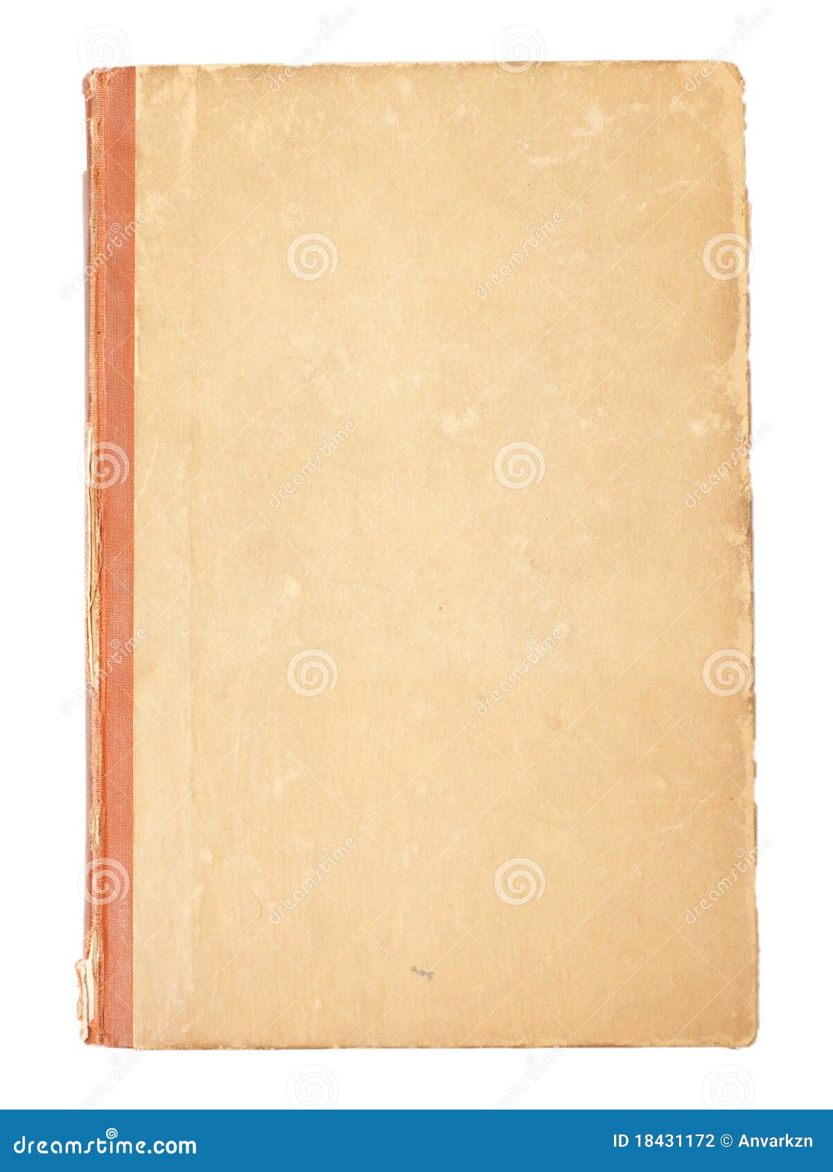 Blank Cover of an Old Vintage Book Stock Photo Image of background